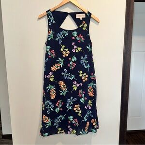 Philosophy Sleeveless Floral Keyhole Back Sheath A-line Mini Brunch Casual Dress